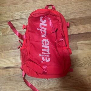Supreme Vibrant Red Mesh Backpack